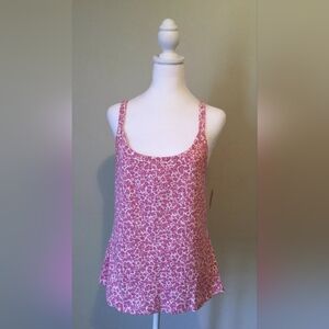 Old Navy Pink Floral Camisole Top Strappy Sz 2X Womens